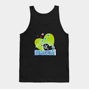 I LOVE YOU GR/B Tank Top